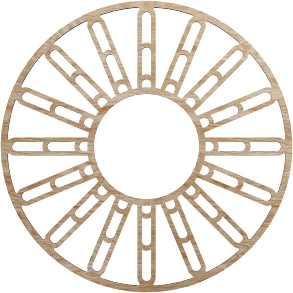 Ekena Millwork Hale Wood Fretwork Pierced Ceiling Medallion, Red Oak, 20"OD x 7 1/4"ID x 1/4"T CMWP20X20X0250HHRO - main